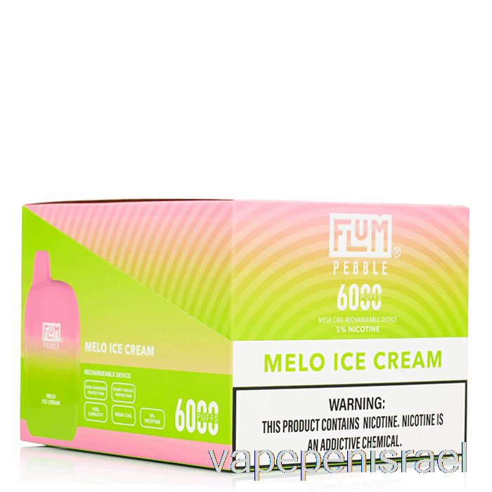 חד פעמי Vape Israel [חבילה של 10 חבילות] Flum Pebble 6000 חד פעמי
